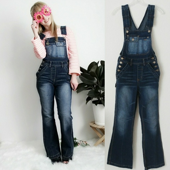 silver jeans overalls